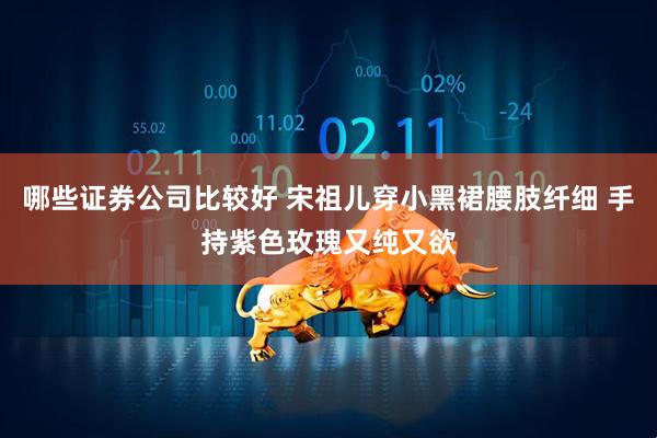哪些证券公司比较好 宋祖儿穿小黑裙腰肢纤细 手持紫色玫瑰又纯又欲