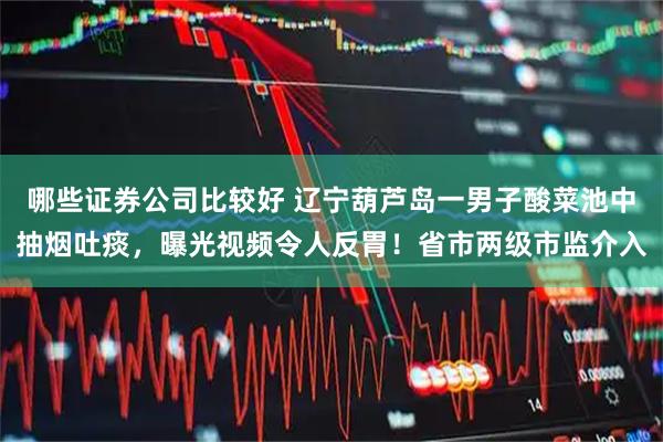 哪些证券公司比较好 辽宁葫芦岛一男子酸菜池中抽烟吐痰,曝光视频令人反胃!省市两级市监介入